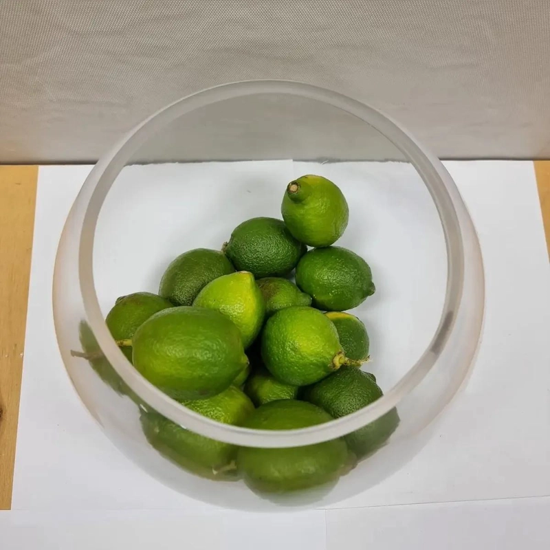 FLORERO PECERA DE VIDRIO OVALADO DE 30 CM Y 5 LITROS - 4