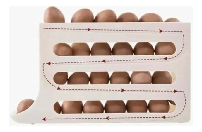 ORGANIZADOR DISPENSADOR DE HUEVOS PARA REFRIGERADOR 30U - 4