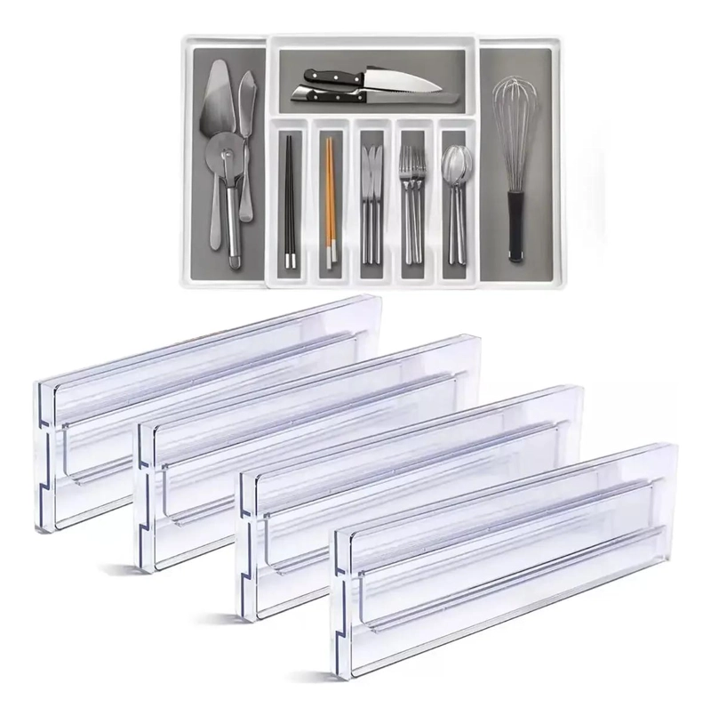 SEPARADORES AJUSTABLES PARA CAJONES 4 PIEZAS 28-48CM - 10