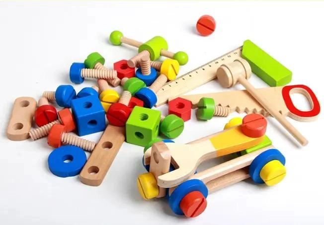 CAJA DE HERRAMIENTAS DE MADERA PARA JUGAR Y APRENDER - 5
