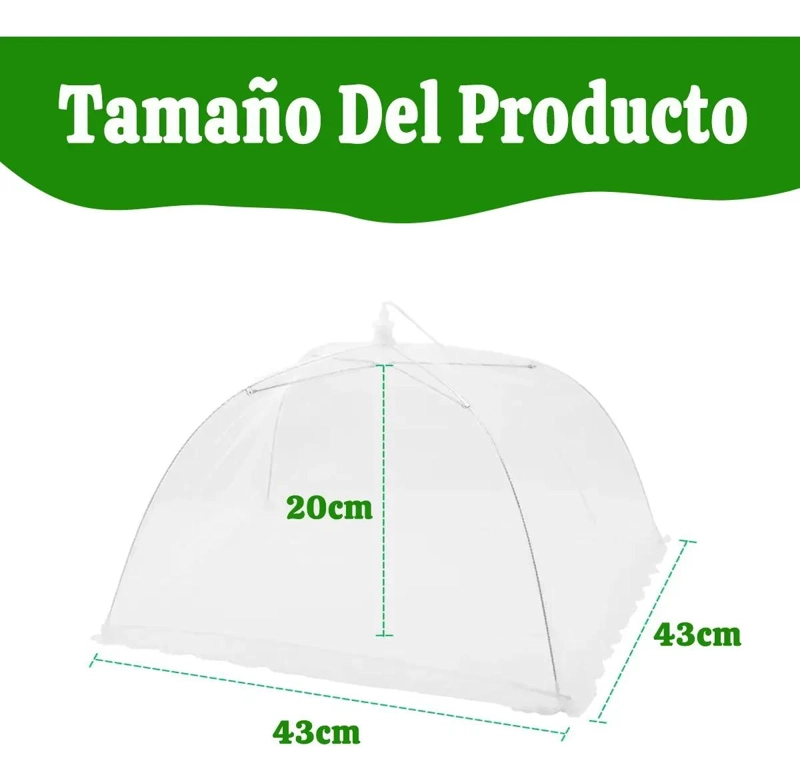 SET DE 3 CUBIERTAS DE MALLA PARA PROTEGER ALIMENTOS - 3