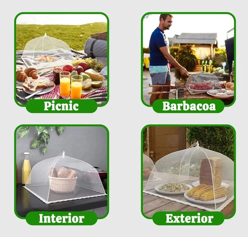 SET DE 3 CUBIERTAS DE MALLA PARA PROTEGER ALIMENTOS - 8