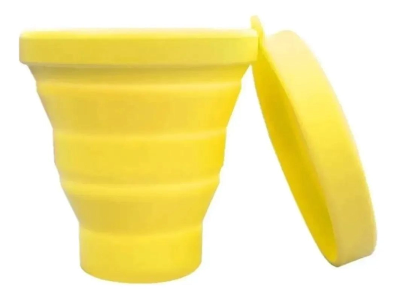 PACK DE 4 VASOS PLEGABLES DE SILICONA PARA CAMPING - 4
