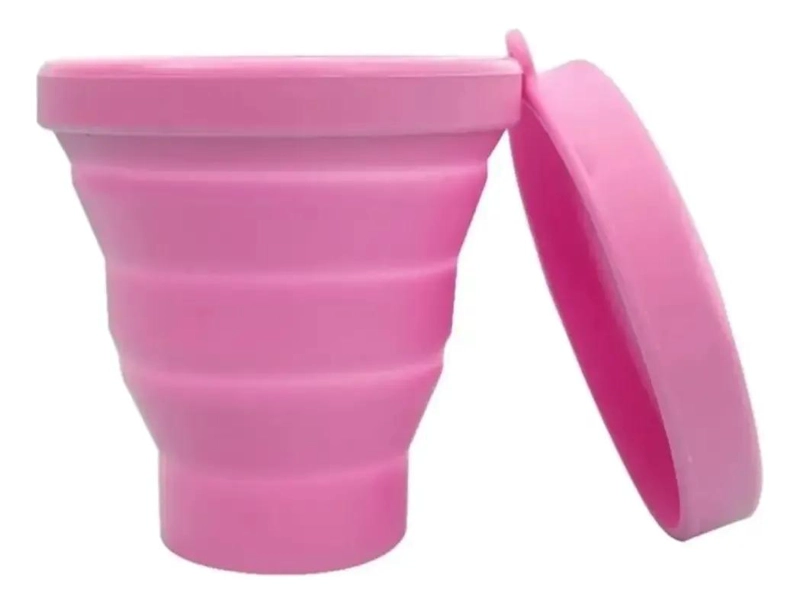 PACK DE 4 VASOS PLEGABLES DE SILICONA PARA CAMPING - 6