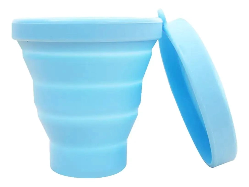 PACK DE 4 VASOS PLEGABLES DE SILICONA PARA CAMPING - 7