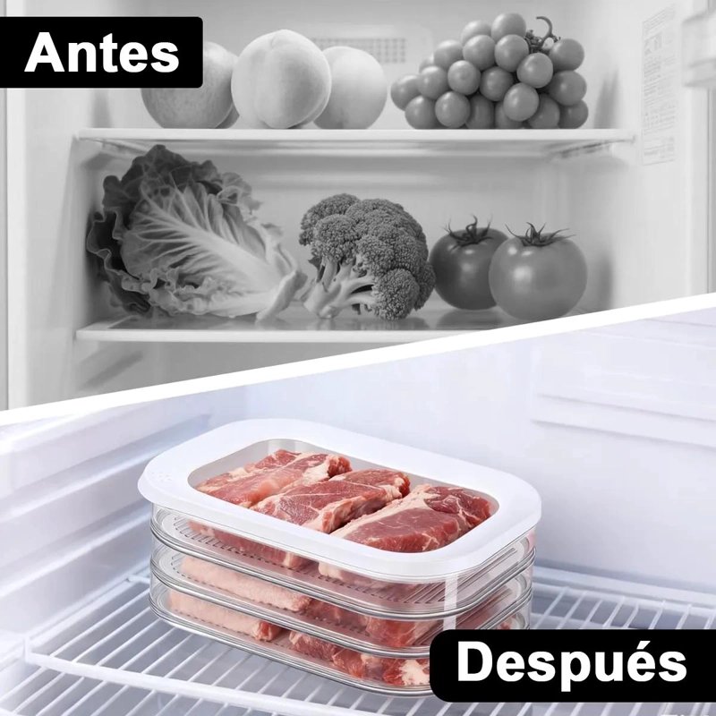 CONTENEDOR APILABLE DE TRES CAPAS PARA ALIMENTOS FRESCOS - 5