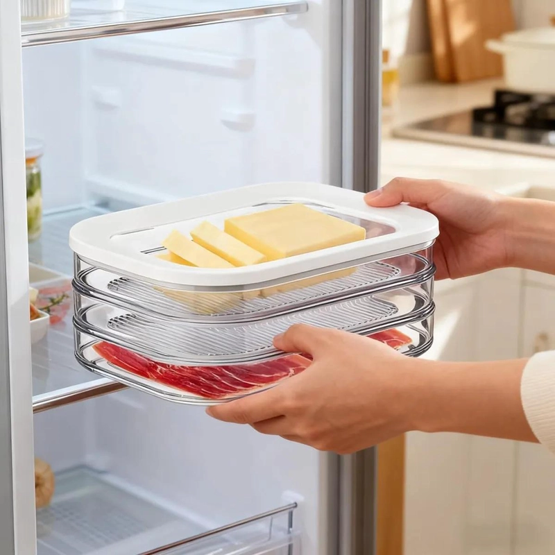 CONTENEDOR APILABLE DE TRES CAPAS PARA ALIMENTOS FRESCOS - 7