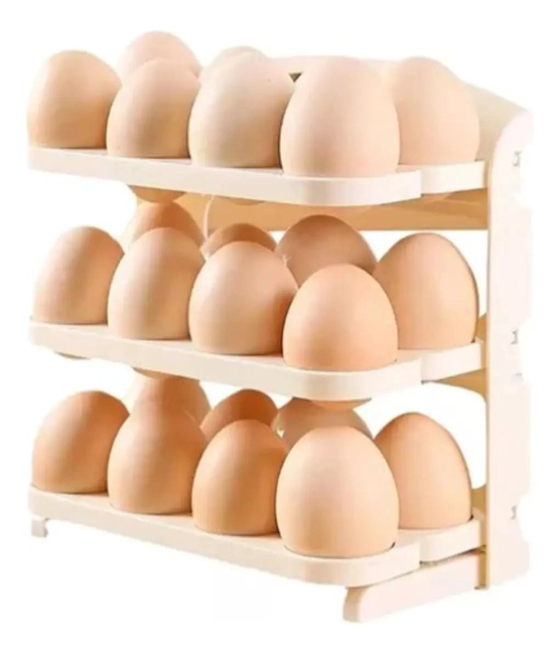 ORGANIZADOR APILABLE PARA 24 HUEVOS EN 3 NIVELES - 1