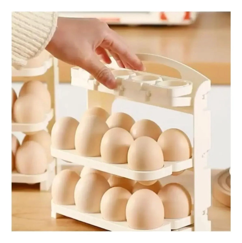 ORGANIZADOR APILABLE PARA 24 HUEVOS EN 3 NIVELES - 4