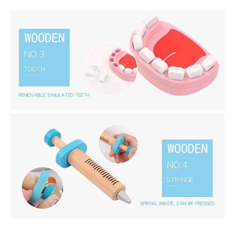 KIT ME DICO DIDACTICO DE MADERA PARA NIÑOS CON ACCESORIOS - 6