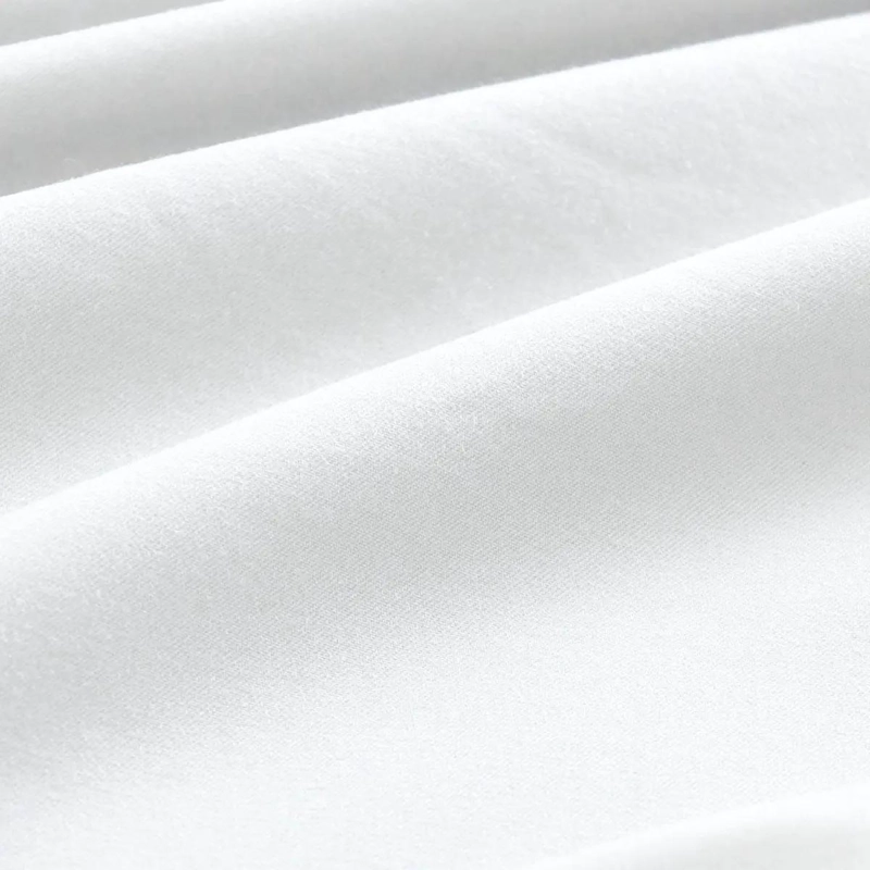 SET DE 2 FUNDAS PARA ALMOHADA 50X90 CM DE ALGODON 300 HILOS COLOR BLANCO - 4