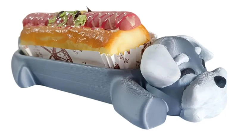 PORTA HOTDOG COMPLETO DISEÑO SCHNAUZER TAMAÑO L - 2
