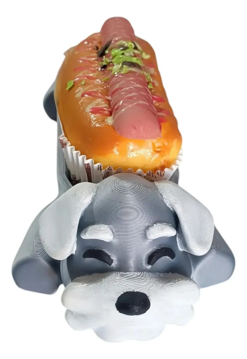 PORTA HOTDOG COMPLETO DISEÑO SCHNAUZER TAMAÑO L - 3