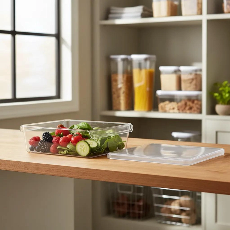 CAJA ORGANIZADORA TRANSPARENTE PARA REFRIGERADOR 30CM - 2