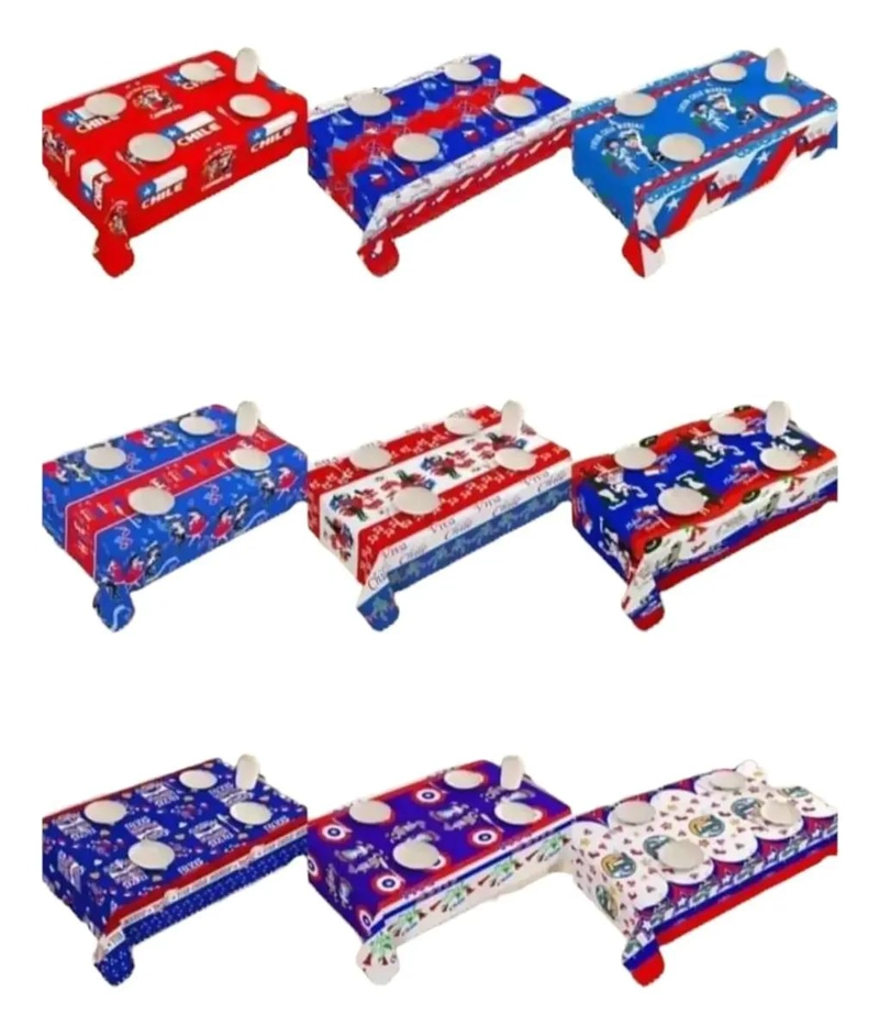 PACK DE 3 MANTELES RECTANGULARES PARA CELEBRACIONES PATRIAS - 1