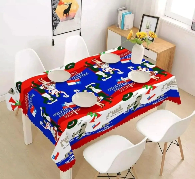 PACK DE 3 MANTELES RECTANGULARES PARA CELEBRACIONES PATRIAS - 8