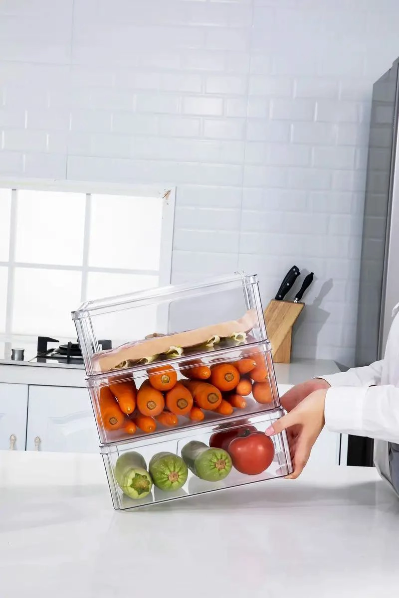 SET DE 7 CONTENEDORES ORGANIZADORES PARA REFRIGERADOR - 8