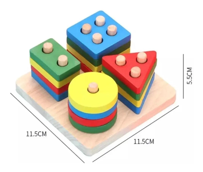 SET DE 7 JUGUETES DIDACTICOS DE MADERA PARA NIÑOS - 7