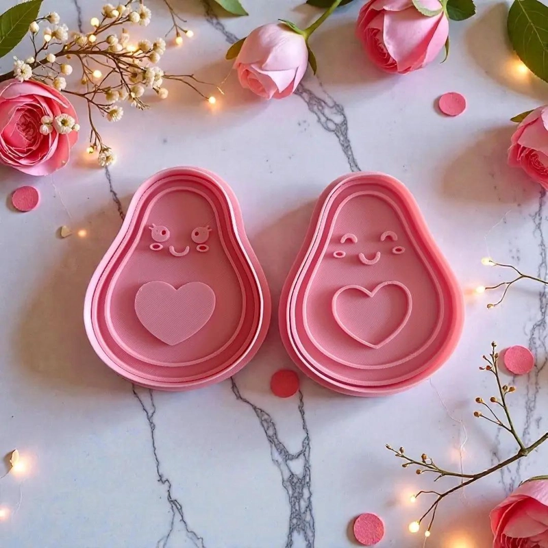 SET DE CORTADORES Y SELLOS PARA GALLETAS CON DISEÑO DE PALTAS - 2