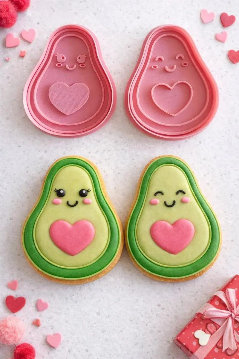 SET DE CORTADORES Y SELLOS PARA GALLETAS CON DISEÑO DE PALTAS - 3