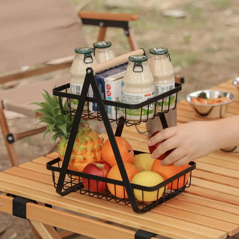 ORGANIZADOR DE METAL COMPACTO CON 2 ESTANTES PARA COCINA - 6