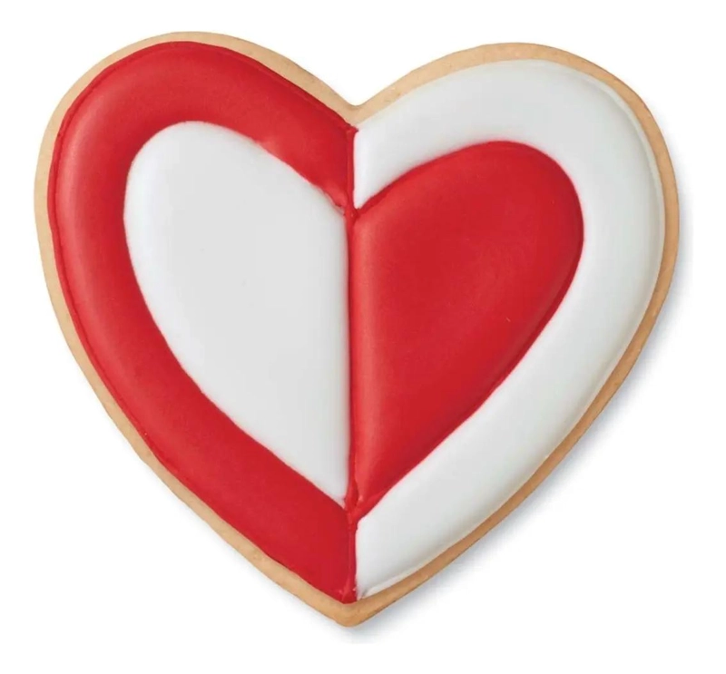 SET DE 6 MOLDES PARA GALLETAS CON FORMAS DE CORAZON EN VARIOS TAMAÑOS - 1