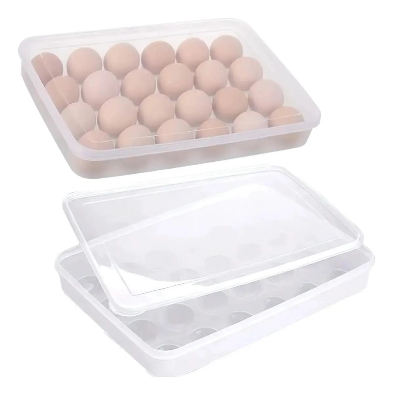 ORGANIZADOR DE HUEVOS TRANSPARENTE PARA 24 UNIDADES - 1