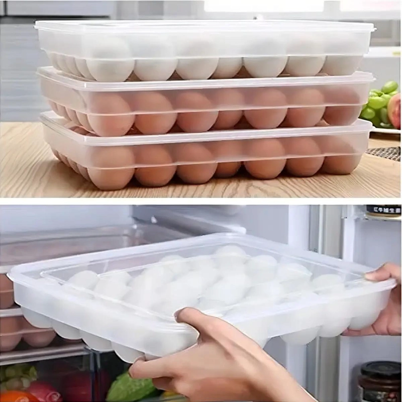 ORGANIZADOR DE HUEVOS TRANSPARENTE PARA 24 UNIDADES - 3