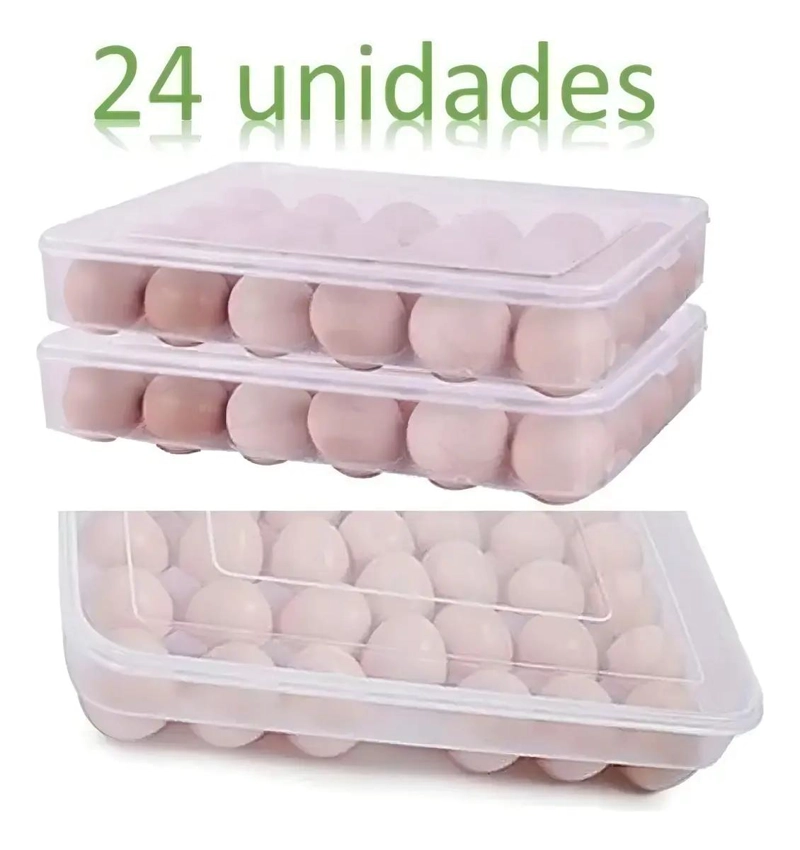 ORGANIZADOR DE HUEVOS TRANSPARENTE PARA 24 UNIDADES - 4