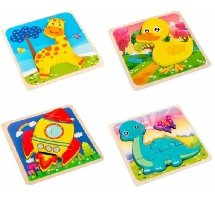 PACK DE JUGUETES DIDACTICOS DE MADERA PARA NIÑOS - 4