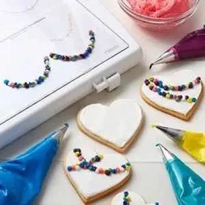 BOQUILLA PASTELERA PARA DECORACION CON PUNTA FINA DISEÑO ESCRITURA - 1