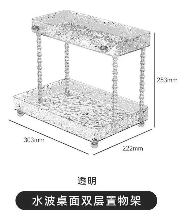 ORGANIZADOR DE BAÑO DE VIDRIO Y ACERO INOXIDABLE - 3
