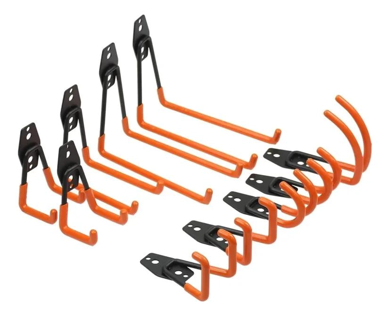 SET DE 10 GANCHOS METALICOS PARA COLGAR EN PARED - 1