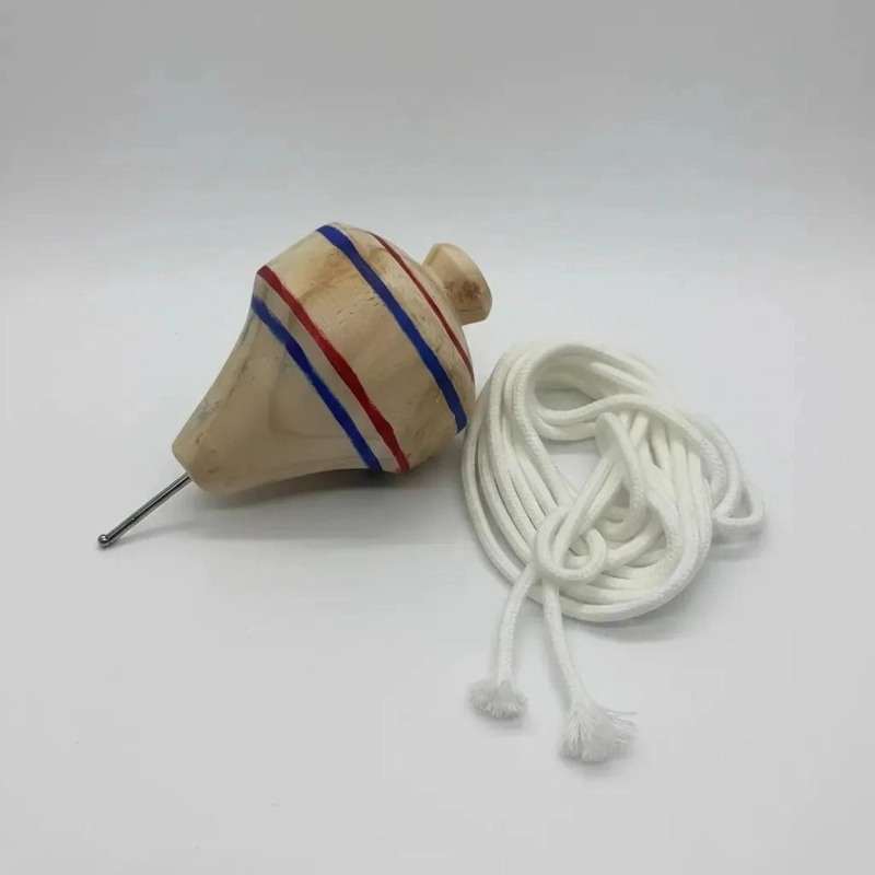 TROMPO DE MADERA TRADICIONAL PARA JUGAR Y DIVERTIRSE - 1