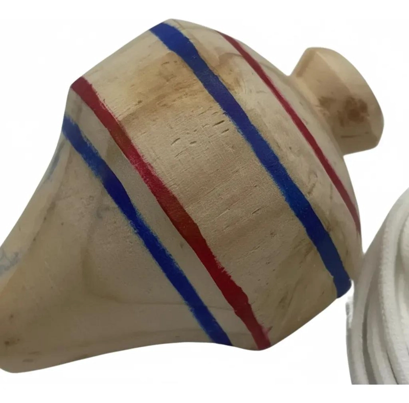 TROMPO DE MADERA TRADICIONAL PARA JUGAR Y DIVERTIRSE - 3