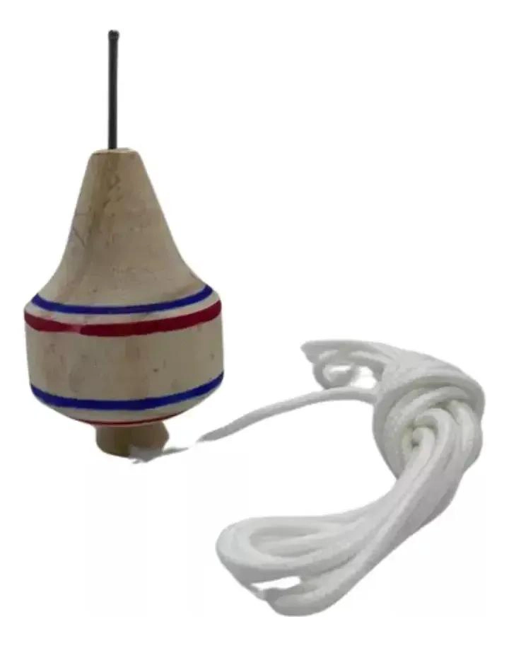 TROMPO DE MADERA TRADICIONAL PARA JUGAR Y DIVERTIRSE - 5