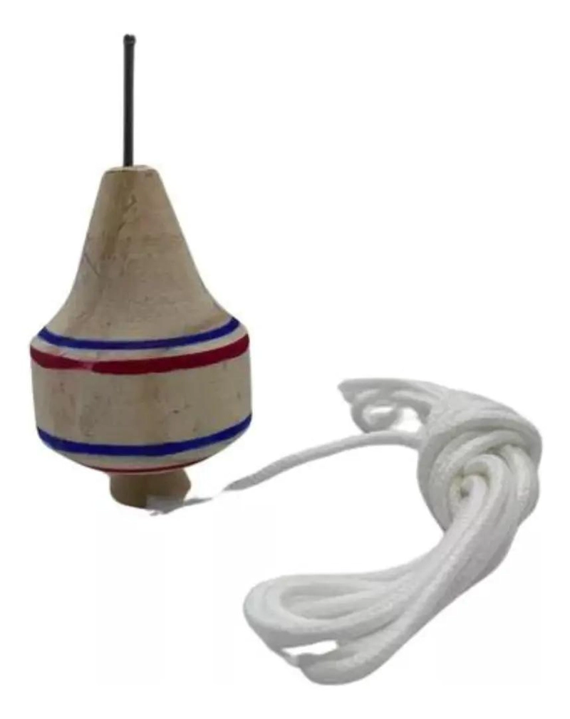 PACK DE TROMPO Y EMBOQUE DE MADERA JUEGO TRADICIONAL - 3