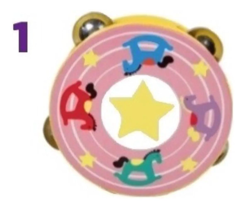 PACK DE 6 JUGUETES MUSICALES DIDACTICOS DE MADERA PARA BEBE S - 6