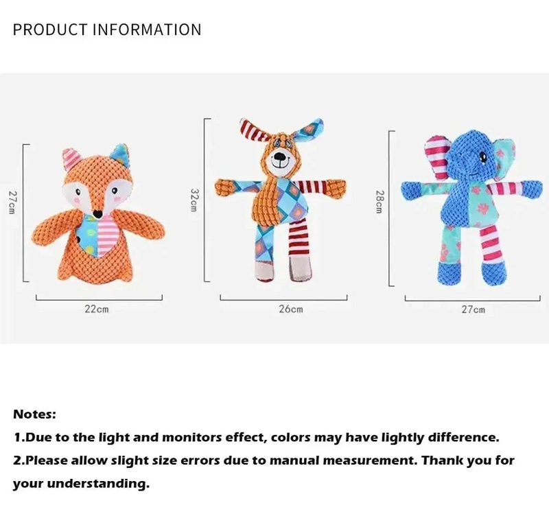 JUGUETES DE PELUCHE PARA MASCOTAS DIVERSION Y CALIDAD - 3