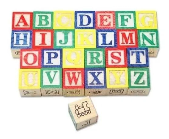 CUBO DE MADERA DIDACTICO CON 48 PIEZAS PARA APRENDER - 1