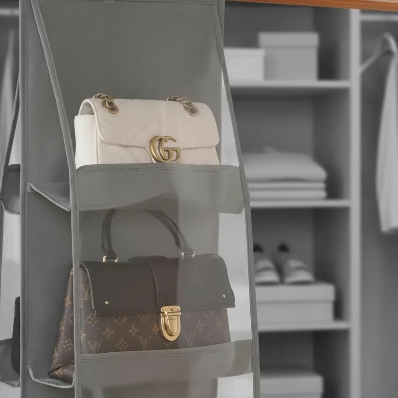 ORGANIZADOR COLGANTE CON 6 BOLSILLOS PARA CARTERAS - 3