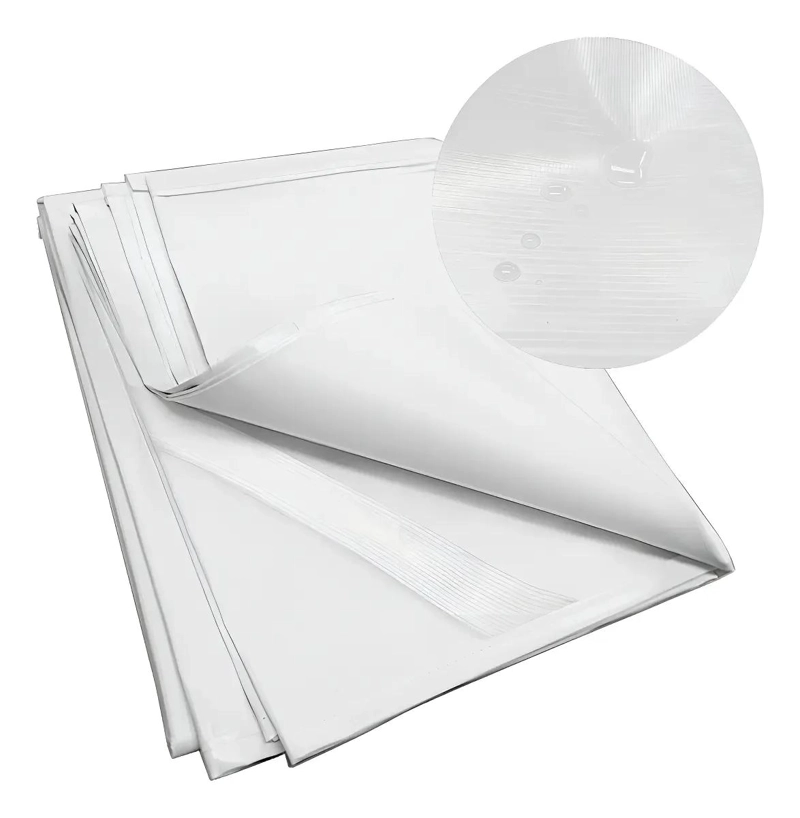 CUBRE COLCHON IMPERMEABLE DE PVC PARA 1 PLAZA CON ELASTICOS - 1