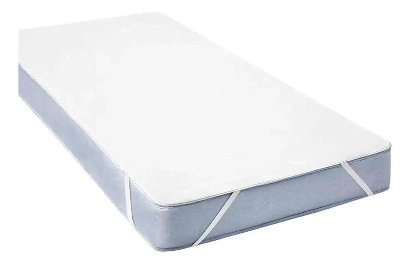 CUBRE COLCHON IMPERMEABLE DE PVC PARA 1 PLAZA CON ELASTICOS - 4