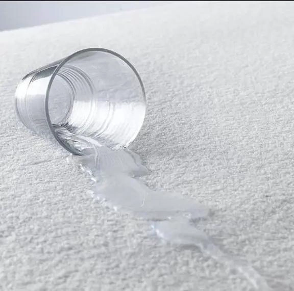 CUBRECOLCHON IMPERMEABLE 2 PLAZAS COLOR BLANCO PARA PROTECCION - 1