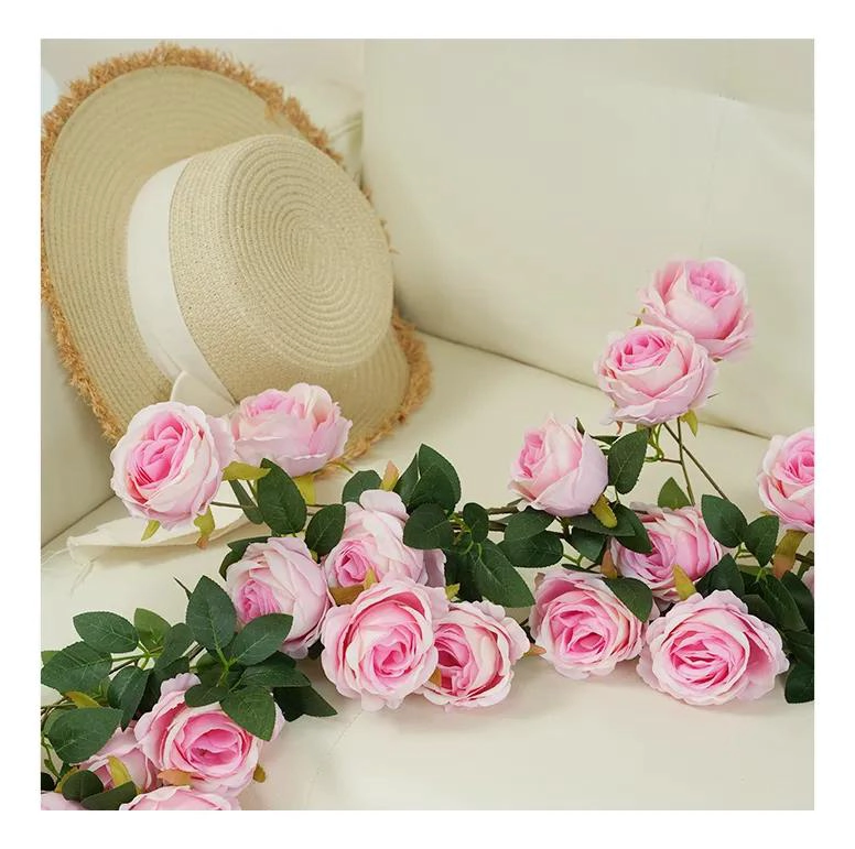 ENREDADERA DE ROSAS ARTIFICIALES 21 FLORES 170 CM - 9