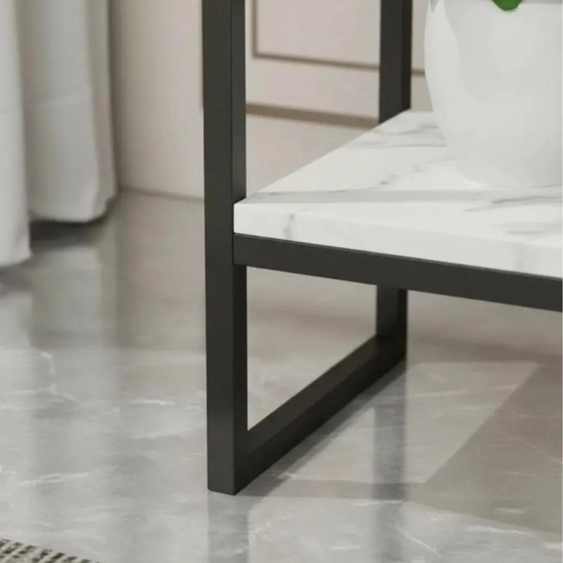PEDESTAL METALICO DOBLE NIVEL PARA MACETAS MODERNO - 4