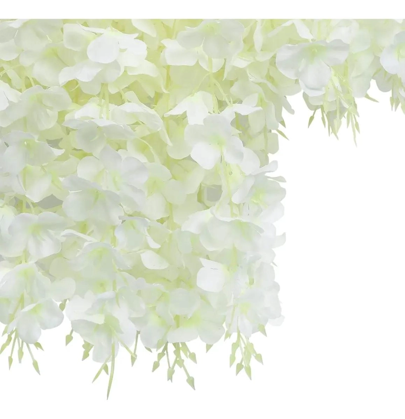 PACK DE 12 GUIRNALDAS COLGANTES DE FLORES ARTIFICIALES PARA DECORACION - 7