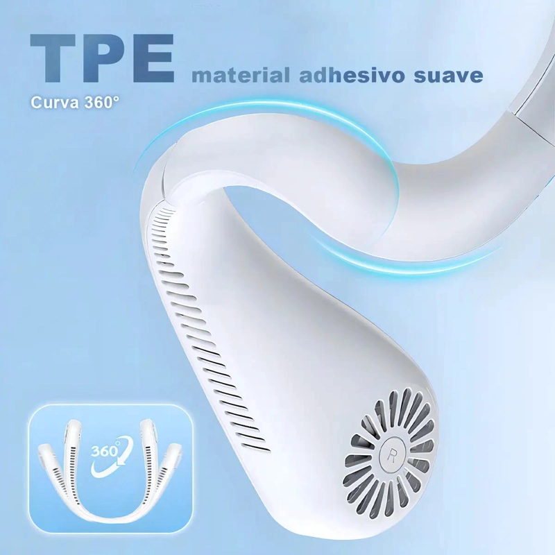 VENTILADOR PORTATIL AJUSTABLE PARA CUELLO USB - 9