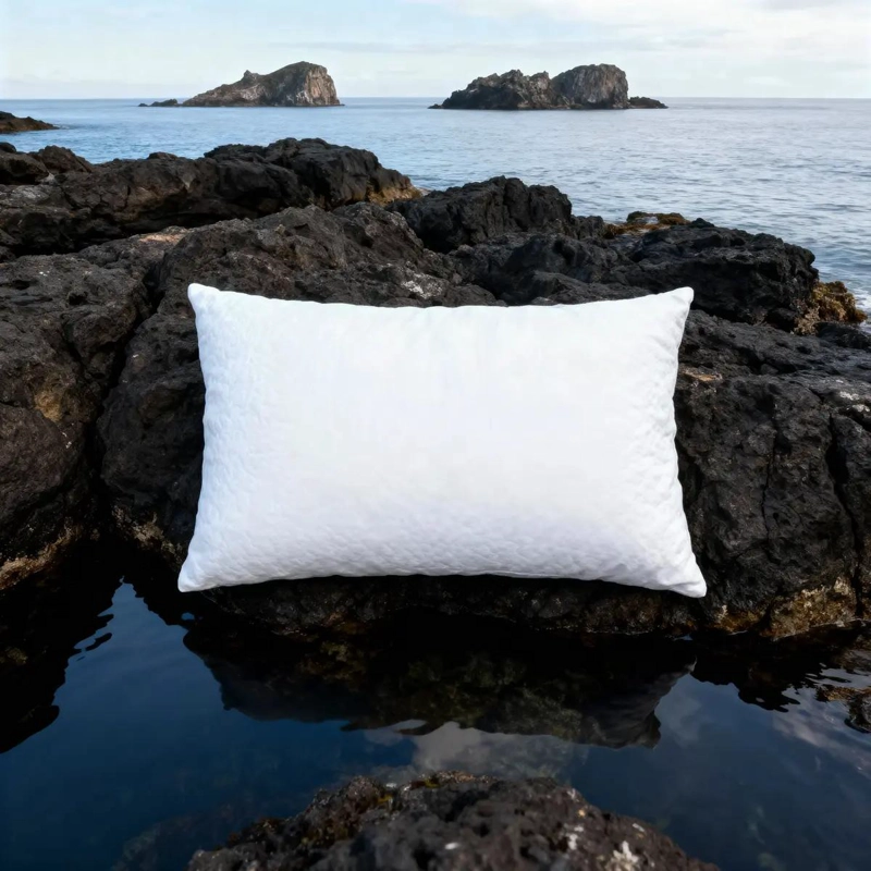 ALMOHADA QUEEN CON RELLENO DE MICROFIBRA Y CUBIERTA FRESCA Y LIVIANA - 1