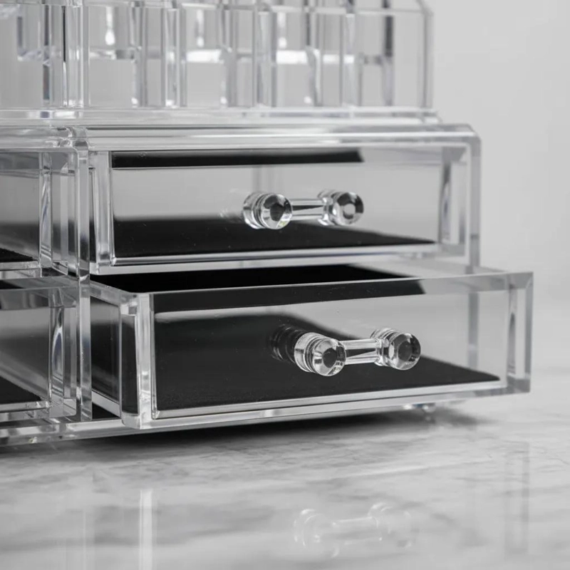 ORGANIZADOR ACRILICO PARA COSME TICOS Y JOYAS CON 6 CAJONES - 4